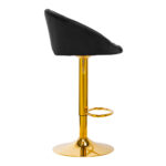 4Rico Bar Hocker Qs-B16G Velluto Nero 1
