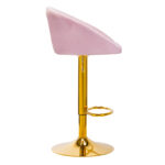 4Rico Bar Hocker Qs-B16G Velluto Rosa 2