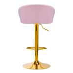 4Rico Bar Hocker Qs-B16G Velluto Rosa 3