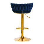 4Rico Bar Hocker Qs-B313A Velluto Blu Navy 3