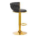 4Rico Bar Hocker Qs-B313A Velluto Grigio 1