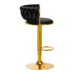 4Rico Bar Hocker Qs-B313A Velluto Nero 1