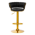 4Rico Bar Hocker Qs-B313A Velluto Nero 2