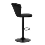 4Rico Bar Hocker Qs-B801 Velluto Nero 1