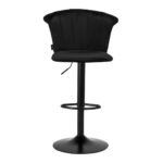 4Rico Bar Hocker Qs-B801 Velluto Nero 2