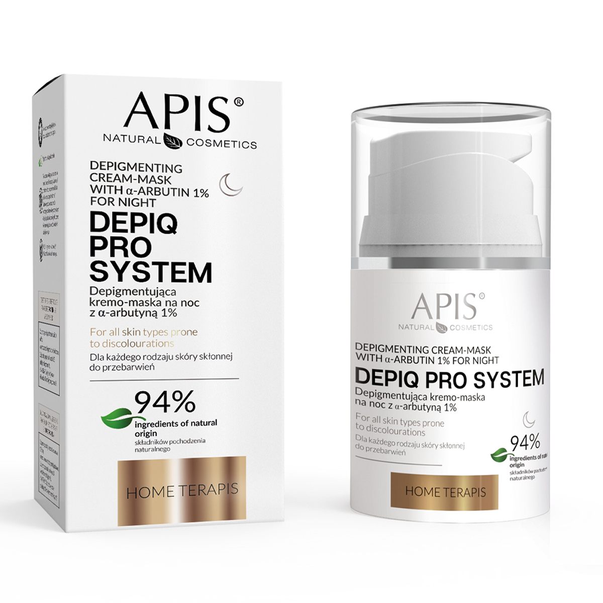 Apis Depiq Pro System Crema-Maschera Depigmentante Da Notte Con Α-Arbutina 1% Apis Depiq Pro System Crema-Maschera Depigmentante Da Notte Con Α-Arbutina 1%