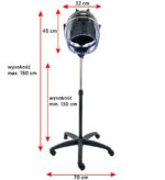 Asciugatrice A Colonna Gabbiano Li-202S Due Velocità Nera 5