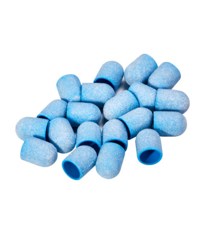 Cappuccio Abrasivo Exo Blu Medio 10 Mm / 150 20 Pezzi Cappuccio Rigido