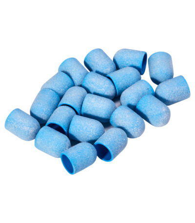Cappuccio Abrasivo Exo Blu Medio 10 Mm /220 20 Pezzi Cappuccio Rigido