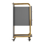 Carrello Parrucchiere Gabbiano Solo Grigio Oro 3