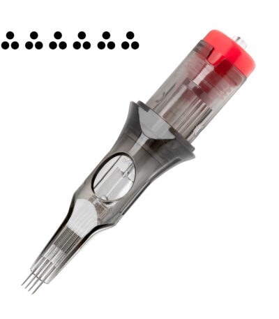 Cartuccia Per Tatuaggi El Cartel V2 - 6 Inrow 0.35 3Rl Long Taper 10 Pz.