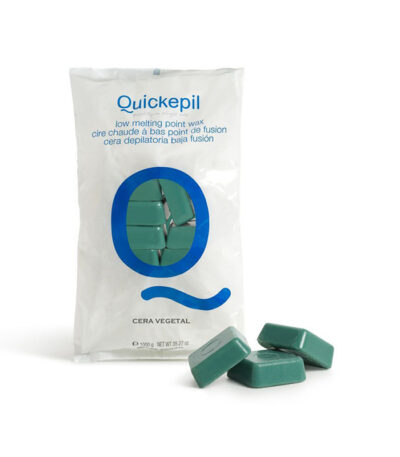Cera Depilatoria Quickepil Dura Senza Aloni Per Depilazione Vegetale 1 Kg Verde