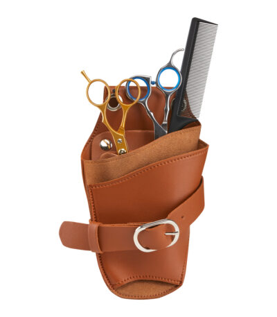 Cintura Con Fondina Per Forbici Da Capelli T11 Marrone