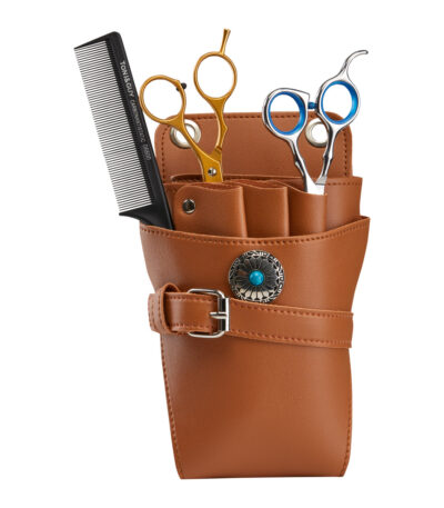 Cintura Con Fondina Per Forbici Da Capelli T14 Marrone