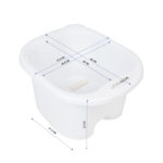 Ciotola Per Pedicure Con Rulli Lich Bianco 3