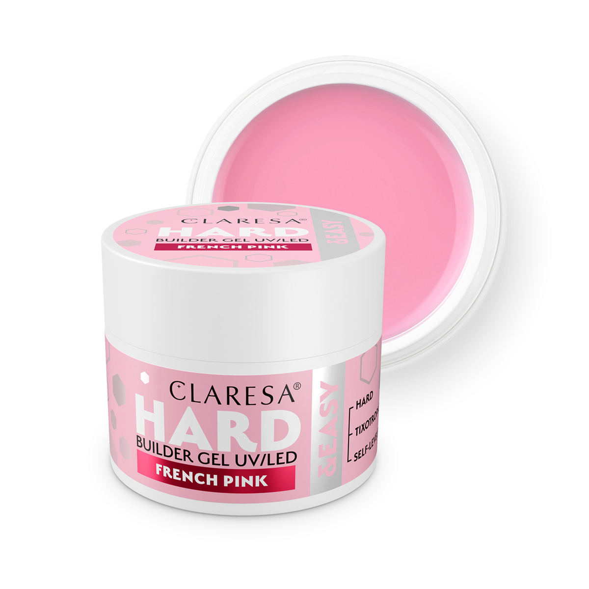 Claresa Hard&Easy Builder Gel French Pink 12 G Claresa Hard&Easy Builder Gel French Pink 12 G