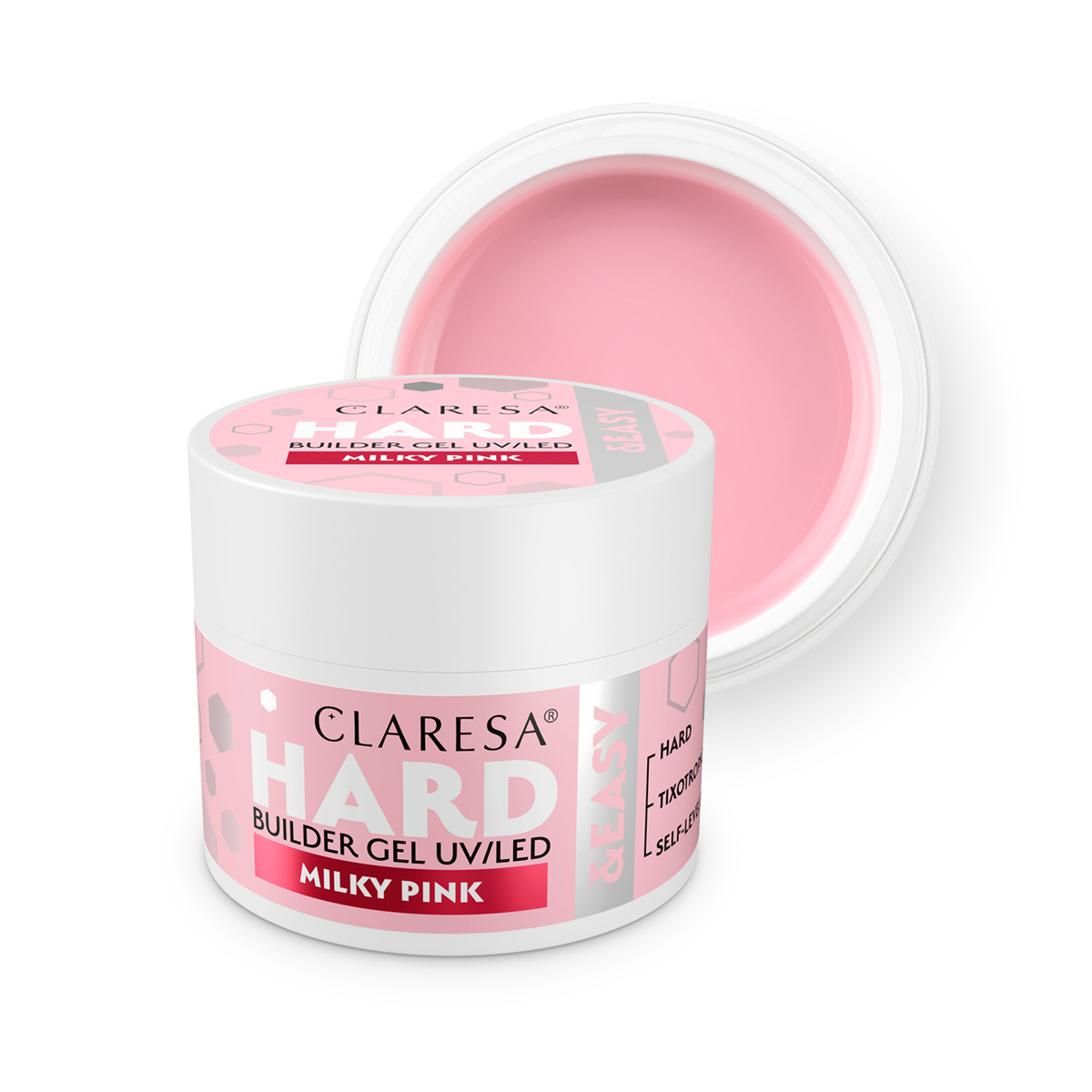 Claresa Hard&Easy Builder Gel Rosa Latte 12 G Claresa Hard&Easy Builder Gel Rosa Latte 12 G