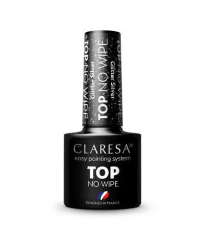 Claresa Top No Wipe 5G Glitter Argento