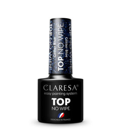 Claresa Top No Wipe 5G Glitter Blu