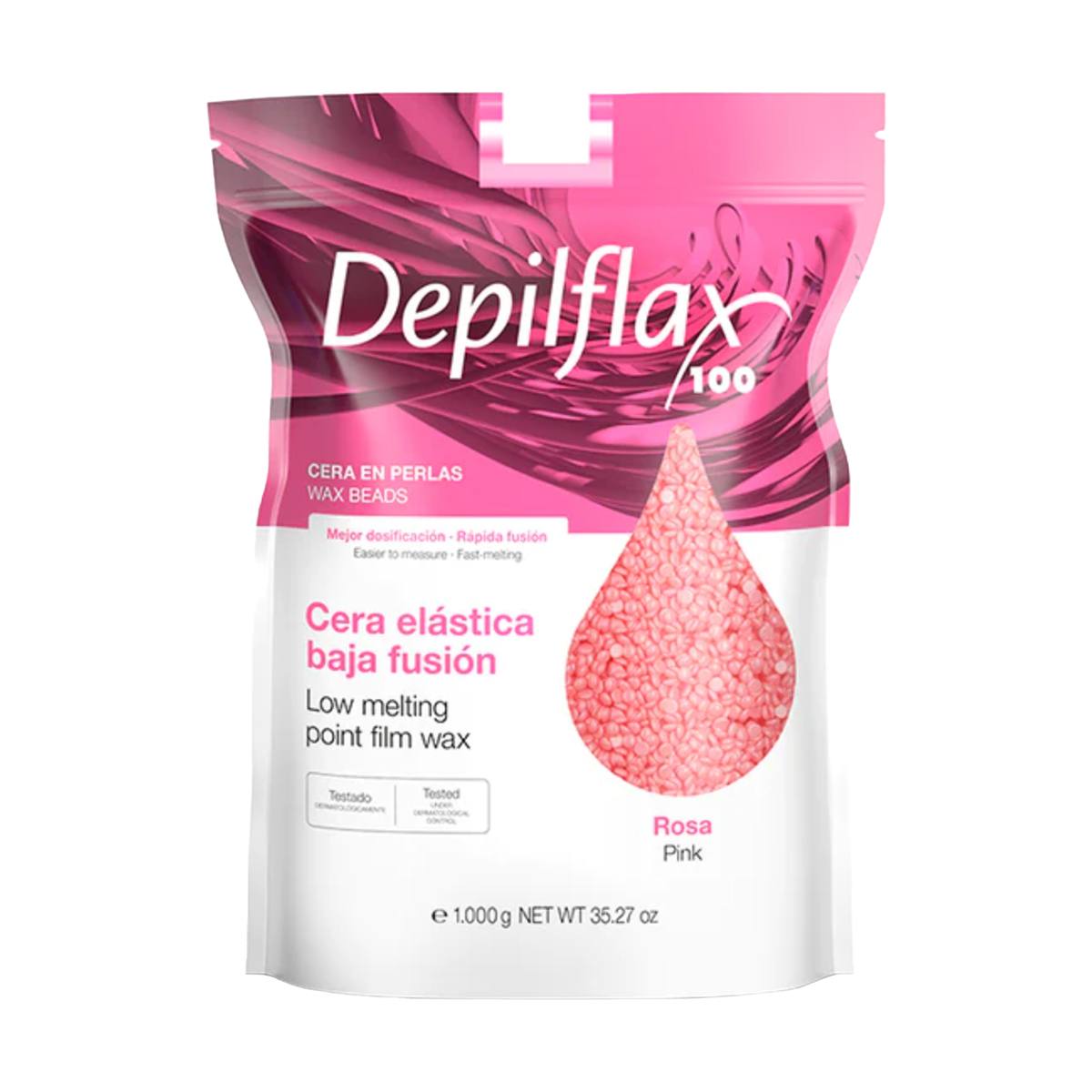 Depilflax 100 Cera Depilatoria Flessibile A Basso Punto Di Fusione Rosa Perlato Rugiada 1000 G Depilflax 100 Cera Depilatoria Flessibile A Basso Punto Di Fusione Rosa Perlato Rugiada 1000 G