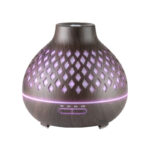 Diffusore Di Aromi Umidificatore Aria Spa 10 Legno Scuro 400Ml + Timer 1