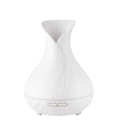 Diffusore Di Aromi Umidificatore Aria Spa 15 Legno Bianco 550 Ml + Timer