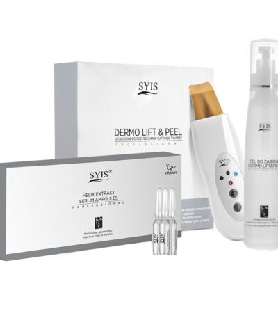 Dispositivo Syis Dermo Lift & Peel Scrubber Per La Pelle Spatola Dorata + Cosmetici Syis
