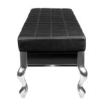 Divano Gabbiano Per Sala D'Attesa F011 Nero 2