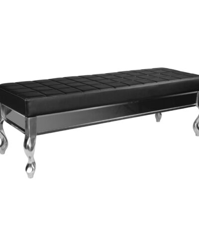 Divano Gabbiano Per Sala D'Attesa F011 Nero