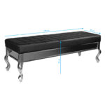 Divano Gabbiano Per Sala D'Attesa F011 Nero 3