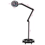 Elegante Lampada Con Lente D'Ingrandimento 60 Led Smd 5D Nera 6025 Con Treppiede 5