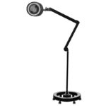 Elegante Lampada Con Lente D'Ingrandimento 60 Led Smd 5D Nera 6025 Con Treppiede 1