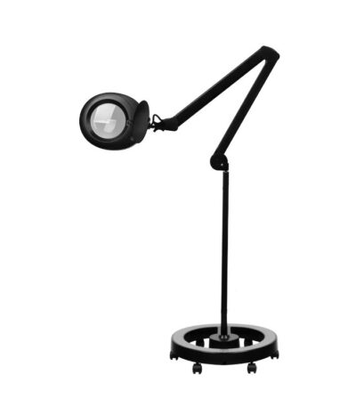 Elegante Lampada Con Lente D'Ingrandimento 60 Led Smd 5D Nera 6025 Con Treppiede