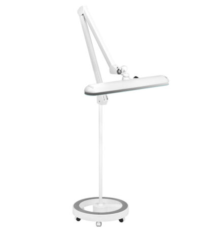Elegante Lampada Da Officina A Led 801-S Con Treppiede Bianco Standard