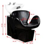 Gabbiano Amsterdam, Lavatesta Per Parrucchiere Nero - immagine 2