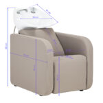 Gabbiano Sylvia Postazione Lavaggio Parrucchiere Beige 13
