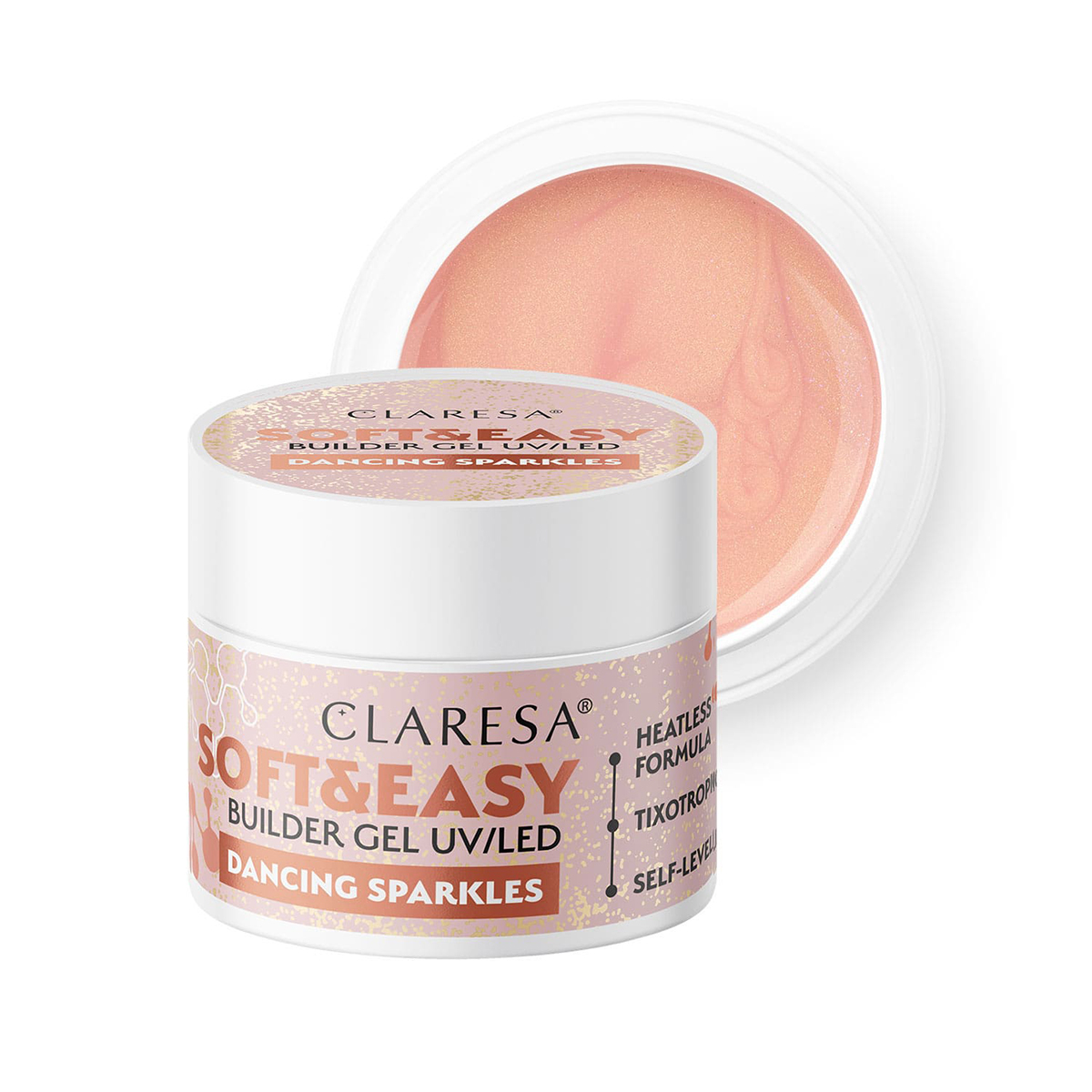Gel Costruttore Claresa Soft&Easy Dancing Sparkles 12G Gel Costruttore Claresa Soft&Easy Dancing Sparkles 12G