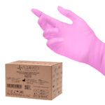 Guanti Monouso Diagnostici In Nitrile All4Med Rosa Xs 10X100 Pezzi