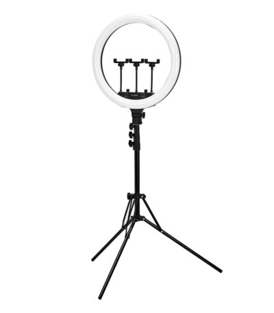 Lampada Ad Anello Glow Da 18" Con Treppiede Da 45W