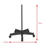 Lampada Con Lente D'Ingrandimento A Led Nera Moonlight 8012/5 Con Treppiede 5