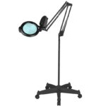 Lampada Con Lente D'Ingrandimento A Led Nera Moonlight 8012/5 Con Treppiede