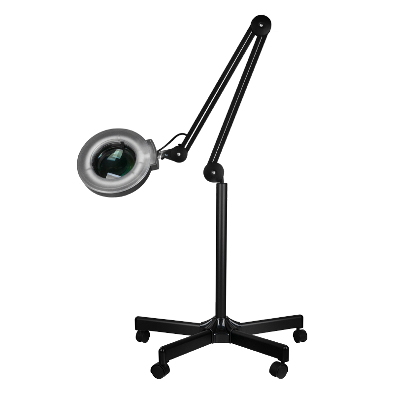 Lampada Con Lente D'Ingrandimento A Led S5 + Treppiede Nero Lampada Con Lente D'Ingrandimento A Led S5 + Treppiede Nero