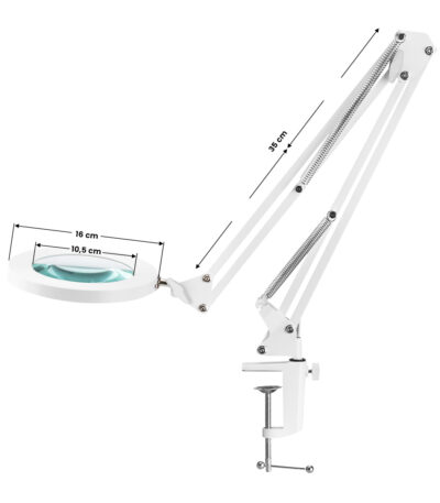 Lampada Da Tavolo Con Ingrandimento A Led Bianca Glow 308