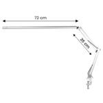 Lampada Operatoria A Led All4Light Ciglia Linea 2 Argento Con Supporto 3