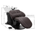 Lavatesta Elettrico Per Parrucchiere Gabbiano Trycho Marrone 16