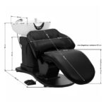 Lavatesta Elettrico Per Parrucchiere Gabbiano Trycho Nero 16