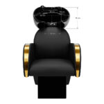 Lavatesta Per Parrucchiere Gabbiano Malaga Oro E Nero 9