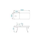 Lettino Da Massaggio Azzurro 328 Bianco 4