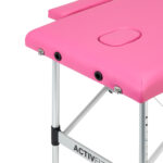 Lettino Da Massaggio Pieghevole In Alluminio Activ Fizjo Comfort 2 Segmenti Rosa 4
