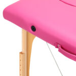 Lettino Da Massaggio Pieghevole In Legno Activ Fizjo Comfort 2 Segmenti Rosa 6